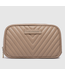 Louenhide Louenhide Lacey Quilted Makeup Bag - Coffee