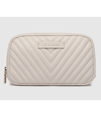 Louenhide Louenhide Lacey Quilted Makeup Bag - Vanilla