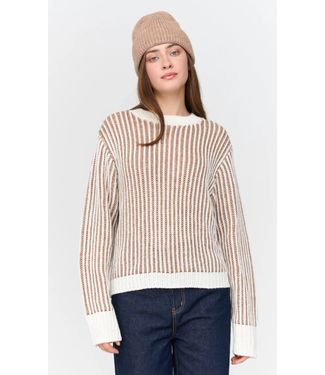24Colours 24Colours Women's Striped Sweater