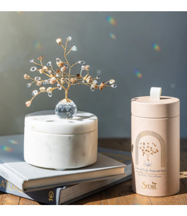 Scout Suncatcher Tree of Life - Aqua Terra/Peace/Gold