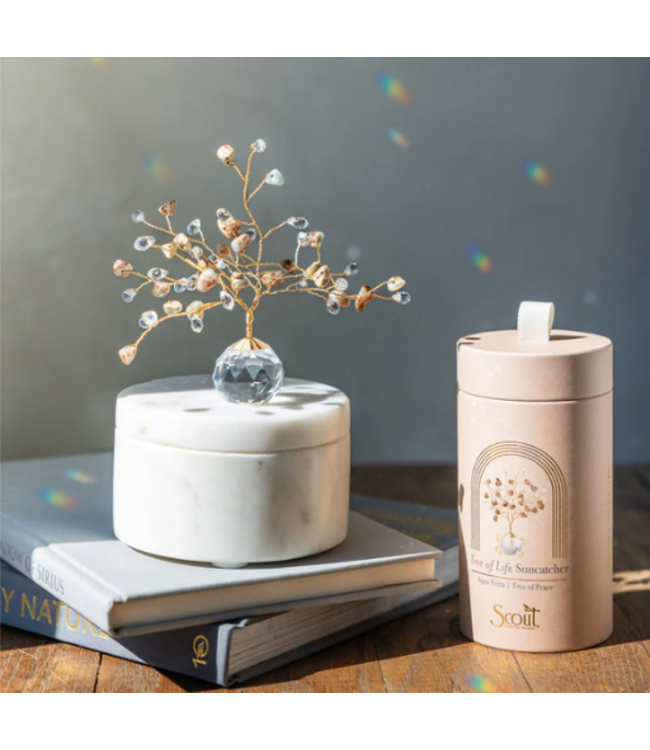 Scout Suncatcher Tree of Life - Rose Quartz/Love/Gold