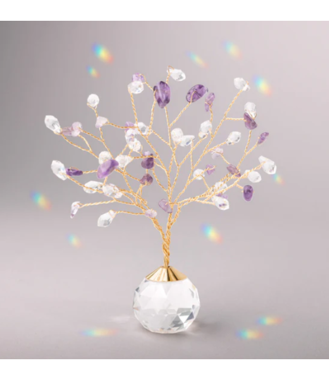 Scout Suncatcher Tree of Life - Amethyst/Protection/Gold