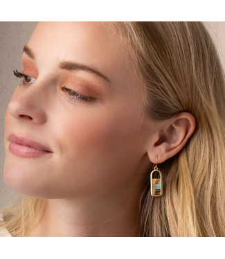 Scout Scout Good Karma Miyuki Frame Earring - Ivory/Silver