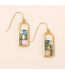 Scout Scout Good Karma Miyuki Frame Earring - Turquoise/Gold