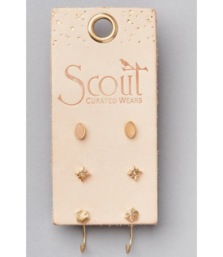 Scout Scout Courtney Stud Trio- Silver