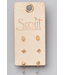 Scout Scout Courtney Stud Trio- Silver