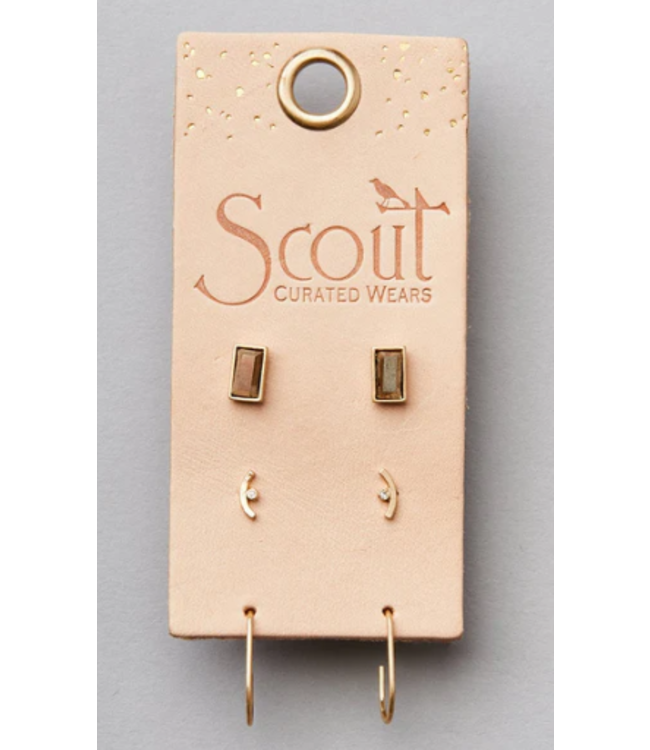 Scout Courtney Stud Trio- Gold