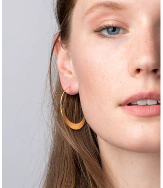 Scout Scout Refined Earring Collection - Crescent Hoop/Gold Vermeil