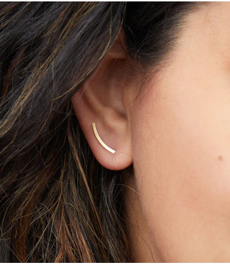 Scout Scout Refined Earring Collection - Comet Curve/Sterling Silver