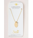 Scout Scout Stone Intention Charm Necklace - Labradorite/Gold