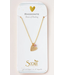Scout Scout Stone Intention Charm Necklace - Rhodonite/Gold