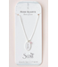Scout Scout Stone Intention Charm Necklace - Rose Quartz/Silver