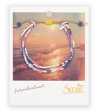 Scout Scout Mixed Media Bracelet - Heart/Rose Quartz/Silver