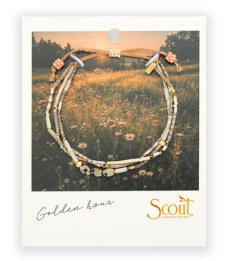 Scout Scout Mixed Media Bracelet - Joy/Dalmatian Jasper/Gold