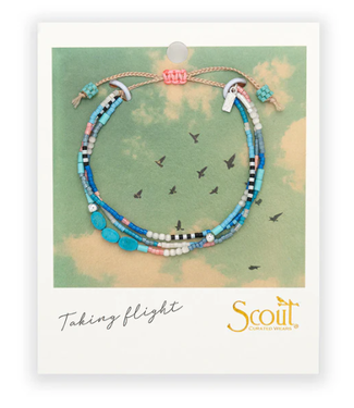 Scout Scout Mixed Media Bracelet - Sky/Turquoise/Silver