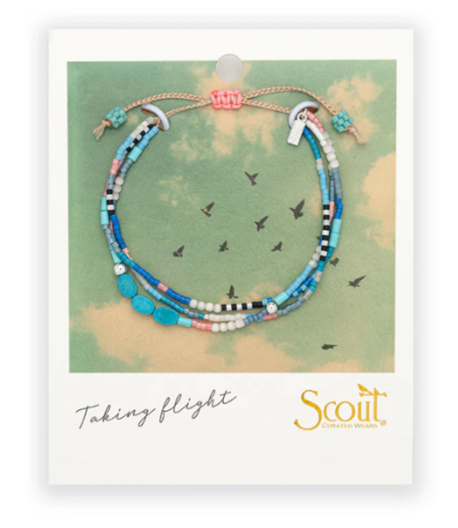 Scout Mixed Media Bracelet - Sky/Turquoise/Silver