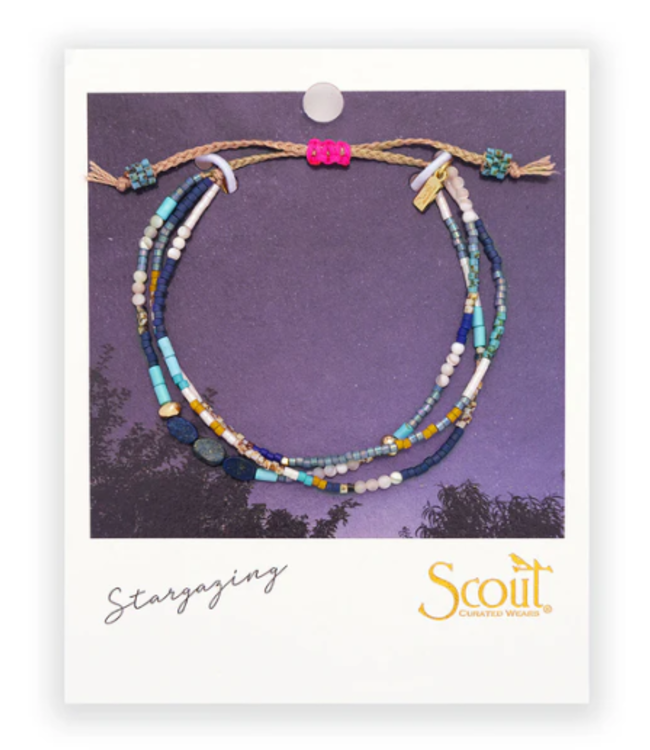 Scout Mixed Media Bracelet - Truth/Lapis/Gold