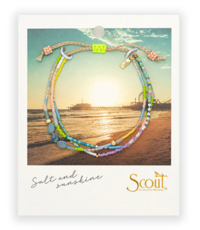Scout Mixed Media Bracelet - Harmony/Blue Howlite/Gold