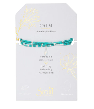 Scout Scout Teardrop Stone Wrap Turquoise/Opalite/Silver - Stone of Calm