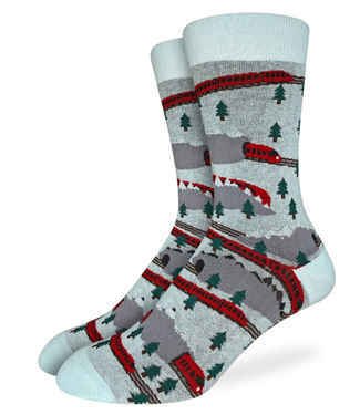 Good Luck Men's Trains in Motion Socks - Size 7-12