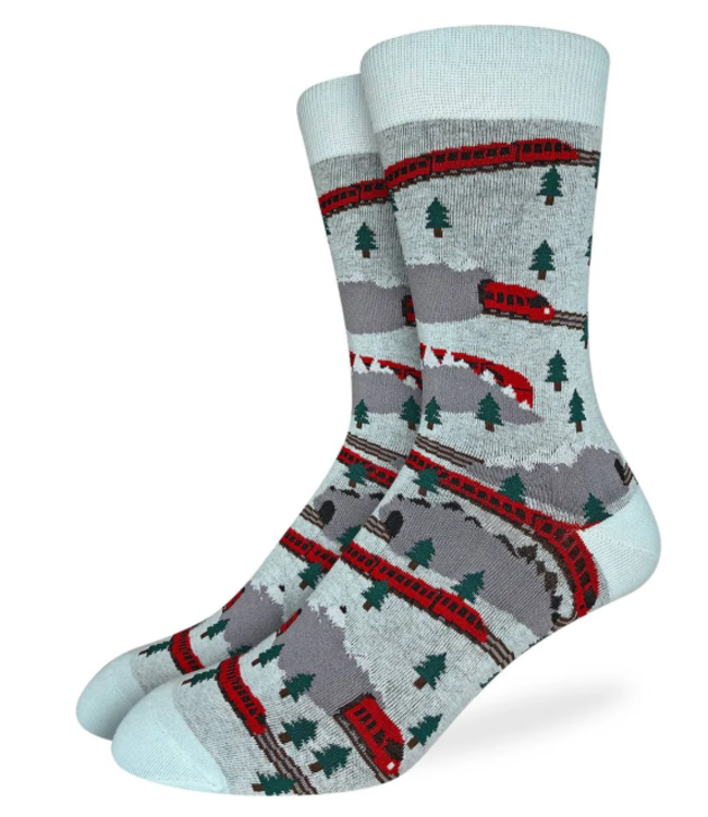 Good Luck Men's Trains in Motion Socks - Size 7-12