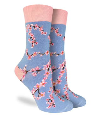Good Luck Sock Women's Cherry Blossoms Socks - Size 5-9