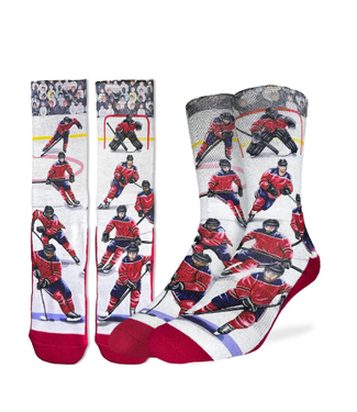 Good Luck Socks Men's Hockey Players Red Socks - Size 8-13
