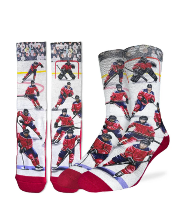 Good Luck Socks Men's Hockey Players Red Socks - Size 8-13