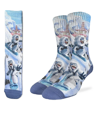 Good Luck Socks Men's Snowboarding Yeti Socks - Size 8-13