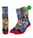 Good Luck Socks Men's Samurai Cat vs Dog Socks - Size 8-13