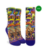 Good Luck Socks Men's Bigfoot Eating Mushrooms Socks - Size 8-13