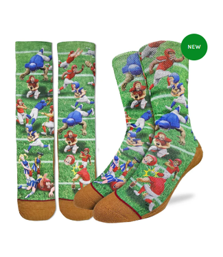 Good Luck Socks Men's Crazy Football Socks - Size 8-13