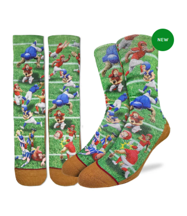 Good Luck Socks Men's Crazy Football Socks - Size 8-13