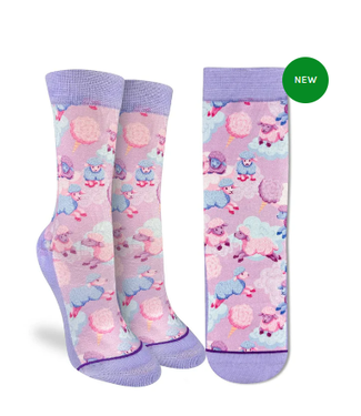 Good Luck Sock Women's Cotton Candy Sheep Socks - Size 5-9