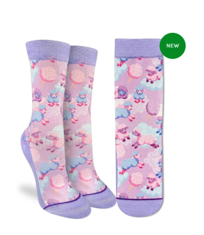 Good Luck Sock Women's Cotton Candy Sheep Socks - Size 5-9