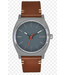 Nixon Nixon Time Teller Leather - Lt. Gunmetal/Basalt/Sienna