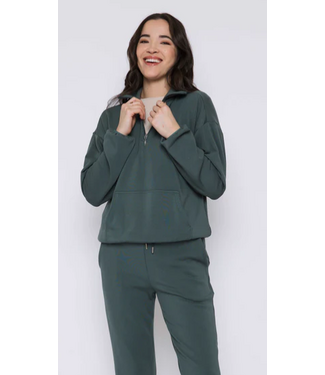 Orb Women's Everly 1/2 Zip Mock Neck Sweater