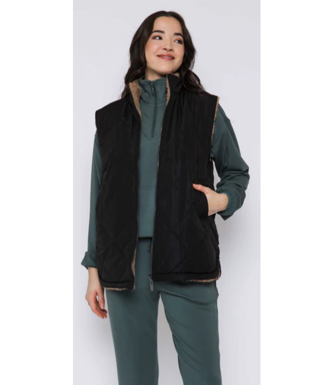 Orb Women's Julie Reversible Sherpa Vest