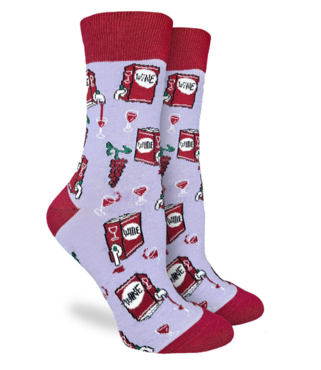 Good Luck Sock Women's Boxed Wine Socks - Size 5-9