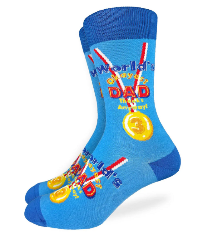 Good Luck Men's World's Okayest Dad Socks - Size 7-12