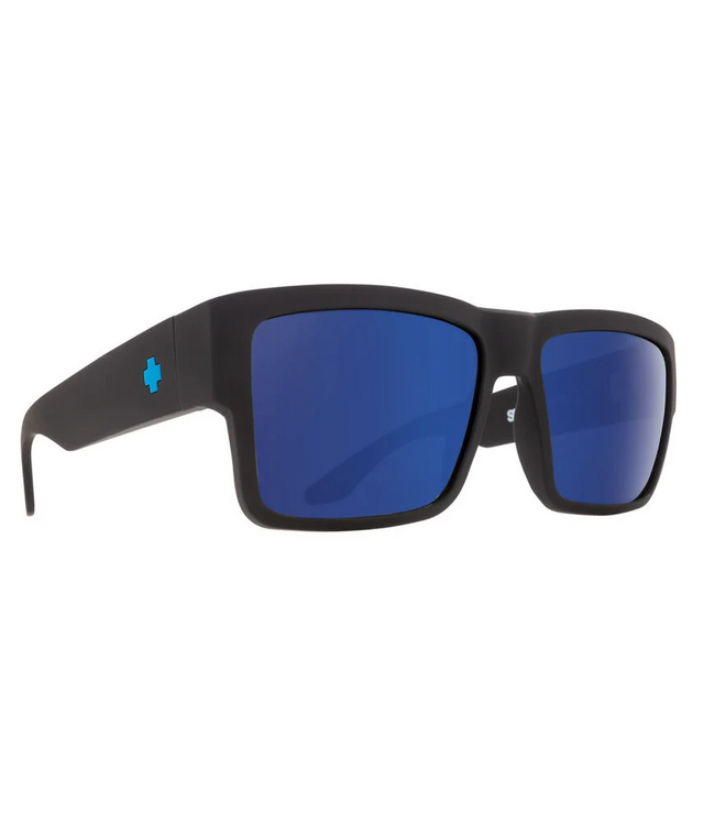 Spy Cyrus Soft Matte Black - Happy Bronze Blue Mirror