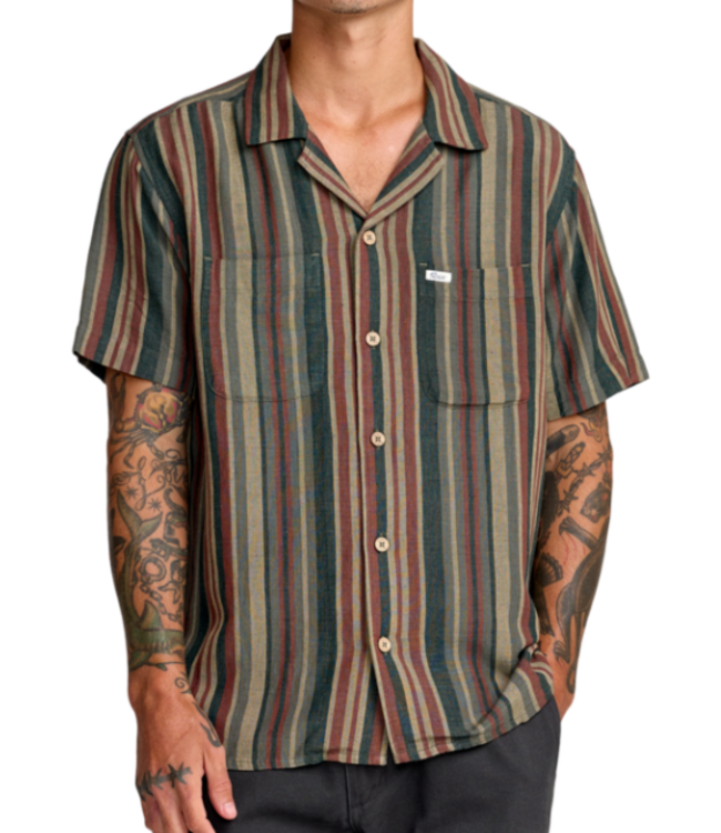 RVCA Men's Exotica Stripe Shirt