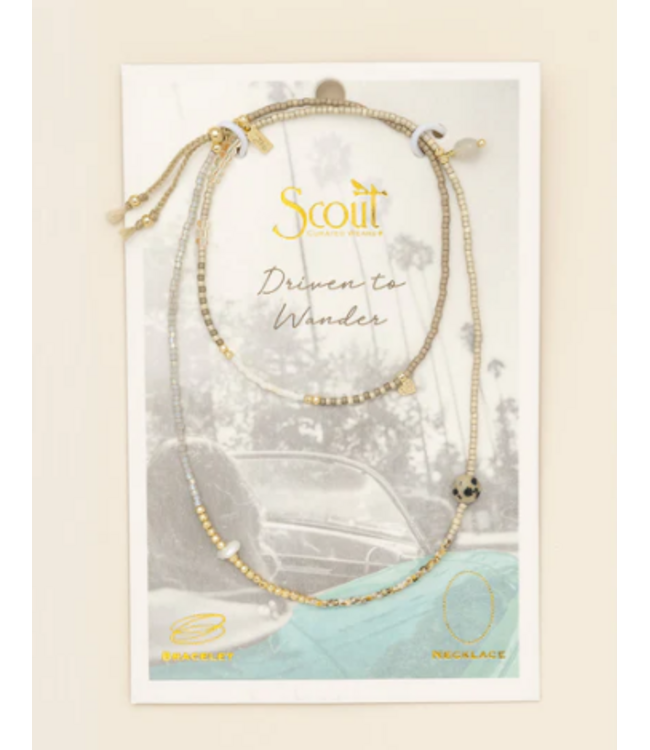 Scout Mixed Media Wrap -Magic/Labradorite/Gold