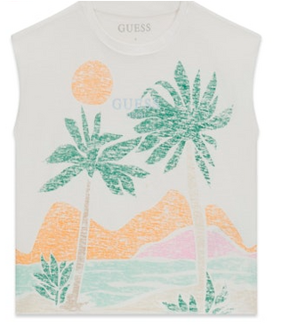 Guess Guess Girl's Boxy Slub Tee