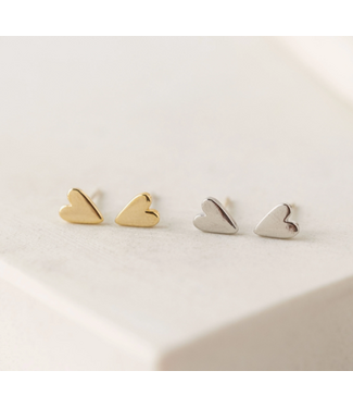 Lover's Tempo Lover's Tempo Everly Heart Stud Earrings - Gold