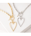 Lover's Tempo Lover's Tempo Lovestruck Heart Necklace - Silver