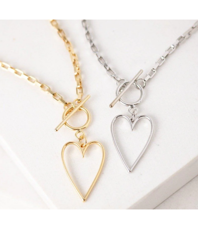 Lover's Tempo Lovestruck Heart Necklace - Silver