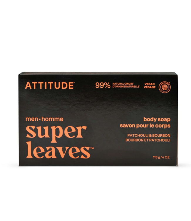 Attitude Men Body Soap - Patchouli & Bourbon