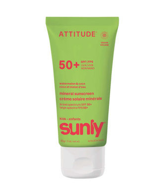Attitude Attitude Kids Face & Body Sunscreen SPF 50- Watermelon & Coco