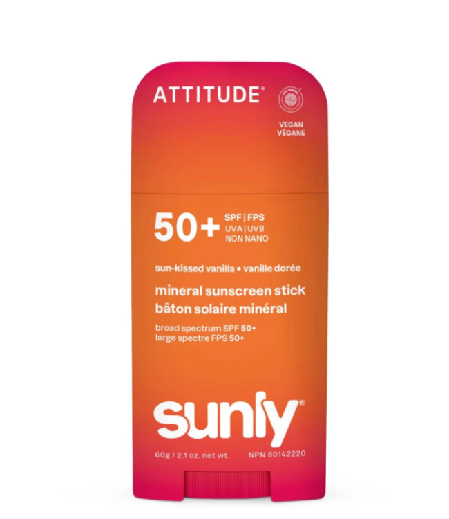 Attitude Face & Body Sunscreen Stick SPF 50- Sun Kissed Vanilla